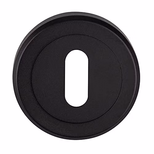 Loops 51mm Lock Profile Escutcheon with Chamfered Edge and Concealed Fix in Black – 2