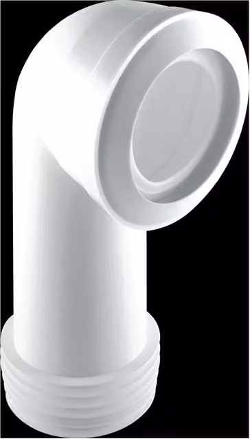 McAlpine MAC-8L MACFIT White Plastic 90 Degree Bend WC Connector