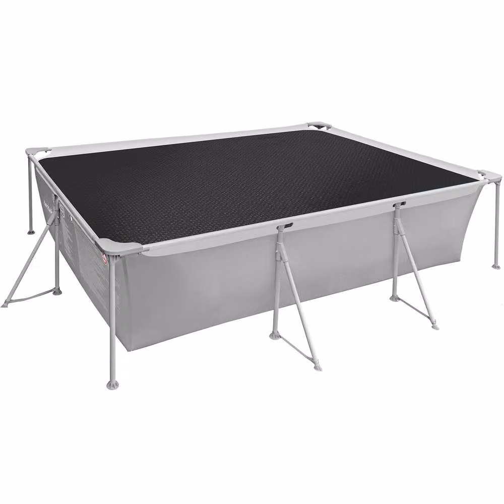 tectake Black Rectangular Thermal Solar Film Pool Cover W: 500 cm, L: 800 cm – 2