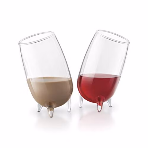 Final Touch Set of 2 Relax Liqueur Shot Glasses, 200ml, Transparent – 1