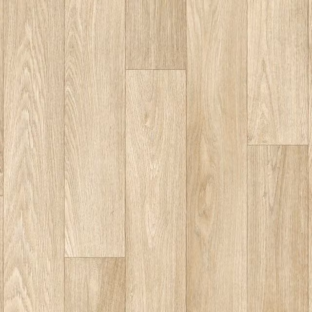 Vinyl Flooring UK Light Beige Scandinavian Wood Effect Felt Backed Sheet Vinyl Flooring, W: 200 cm, L: 900 cm, Thickness: 0.2 cm