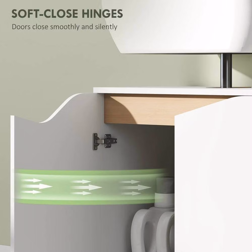 FORGEVIO Modern Wall Mounted Bathroom Sink Cabinet in White Matt – 2