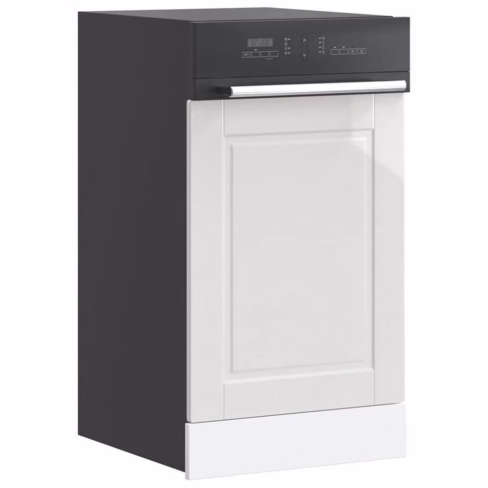 Berkfield Home Porto High Gloss White Decorative Dishwasher Panel W: 45 cm, H: 67 cm – 2