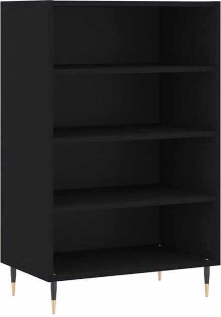 Berkfield Home Black Matt Highboard W/D/H: 57 x 35 x 90 cm – 1