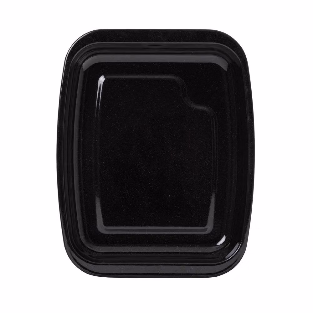 Betterware Classic Black Enamel Rectangular Roasting Tin, 39 cm – 4
