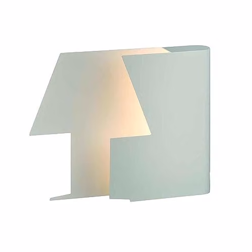 Mantra Iluminación Book Table Lamp in White Metal with 7W LED Warm White Light, Width: 23.3 cm