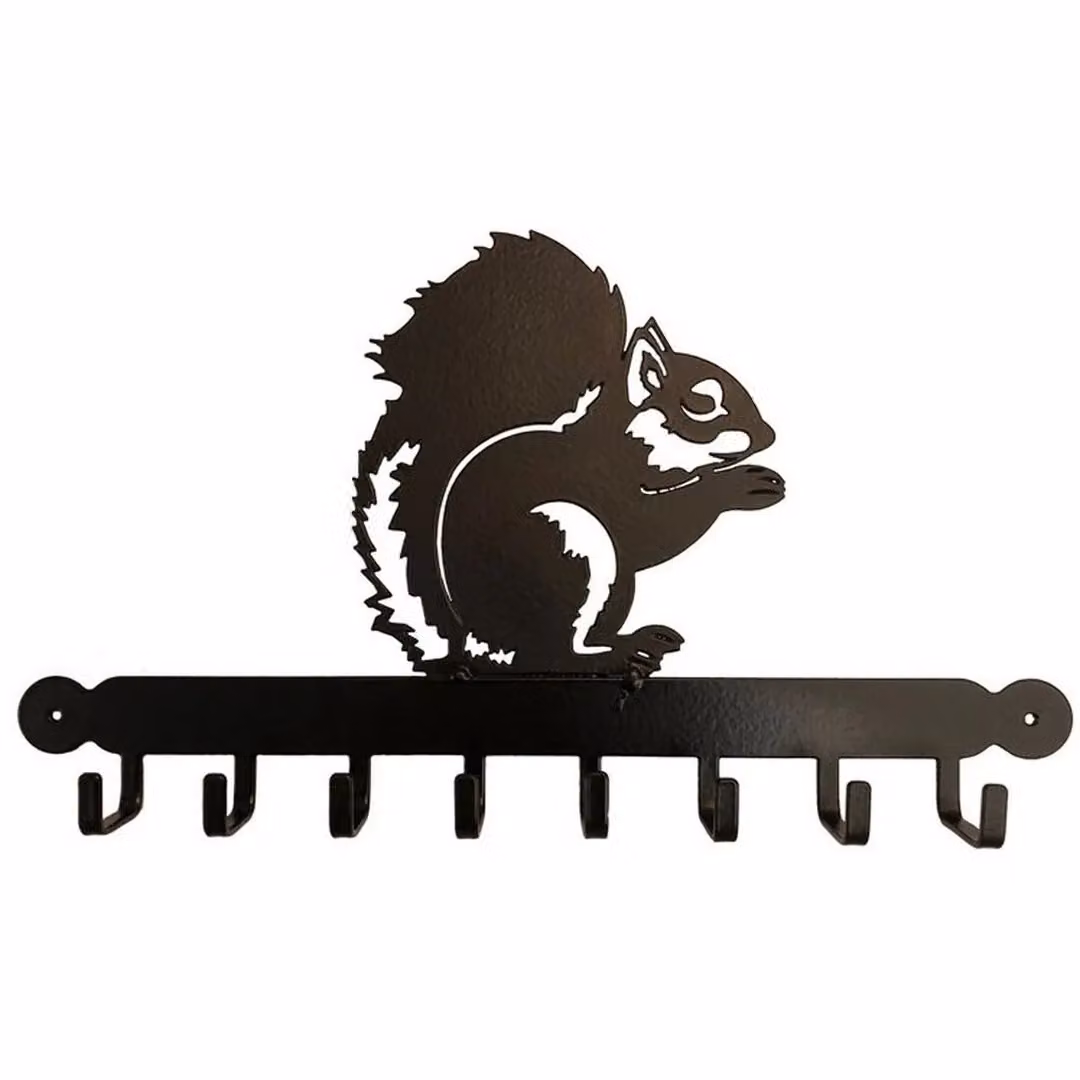 Poppyforge Squirrel Steel Tool Rack, Black, W: 54.6 cm, H: 30.5 cm – 2