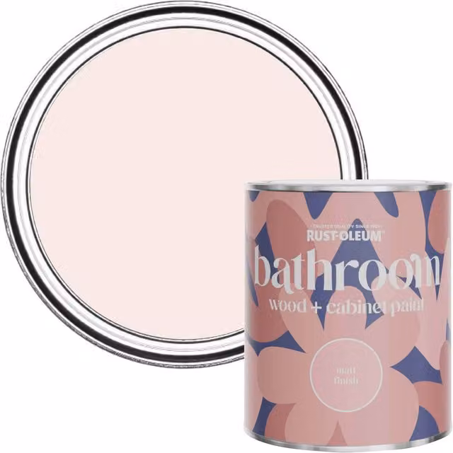 Rust-Oleum Pink Moisture Resistant Bathroom Wood and Cabinet Paint in Matt Finish, 0.75 l
