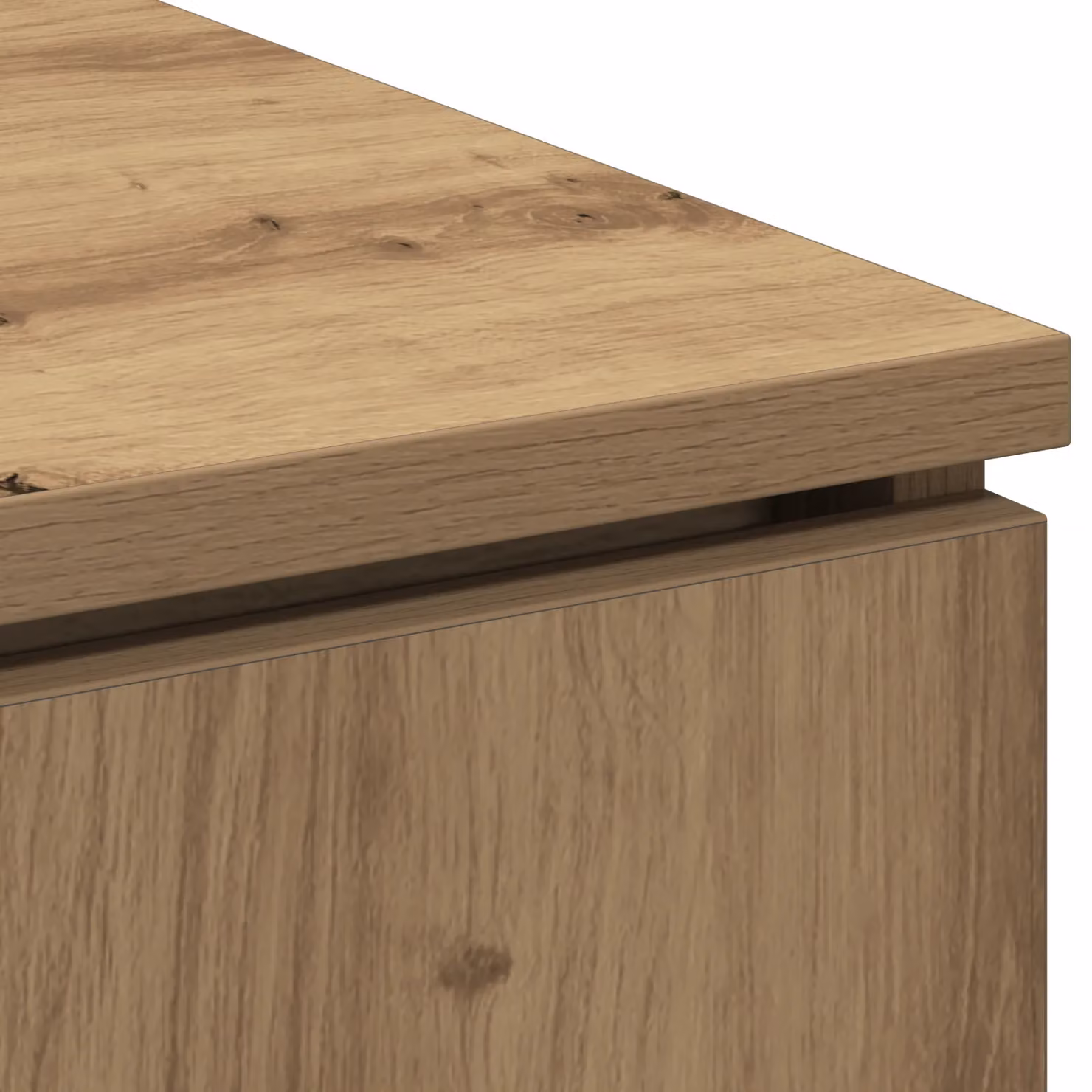 Berkfield Home Artisan Oak TV Cabinet in Brown, W/D/H: 100 x 38 x 49 cm – 5