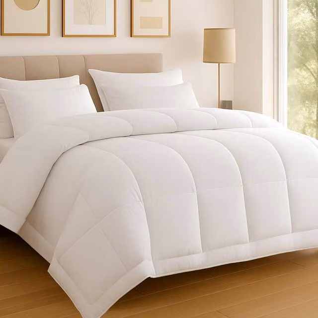 Lazzaro Home All Season Hotel Quality Hollow Fibre Duvet, 10.5 Tog, White, Super King – 1