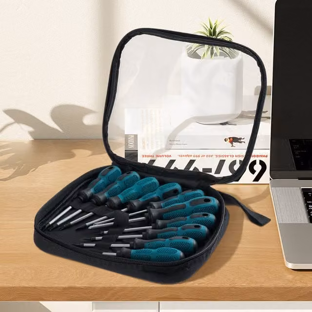 Lifeideas Set of 10 Multi Purpose Manual Screwdrivers in Petrol