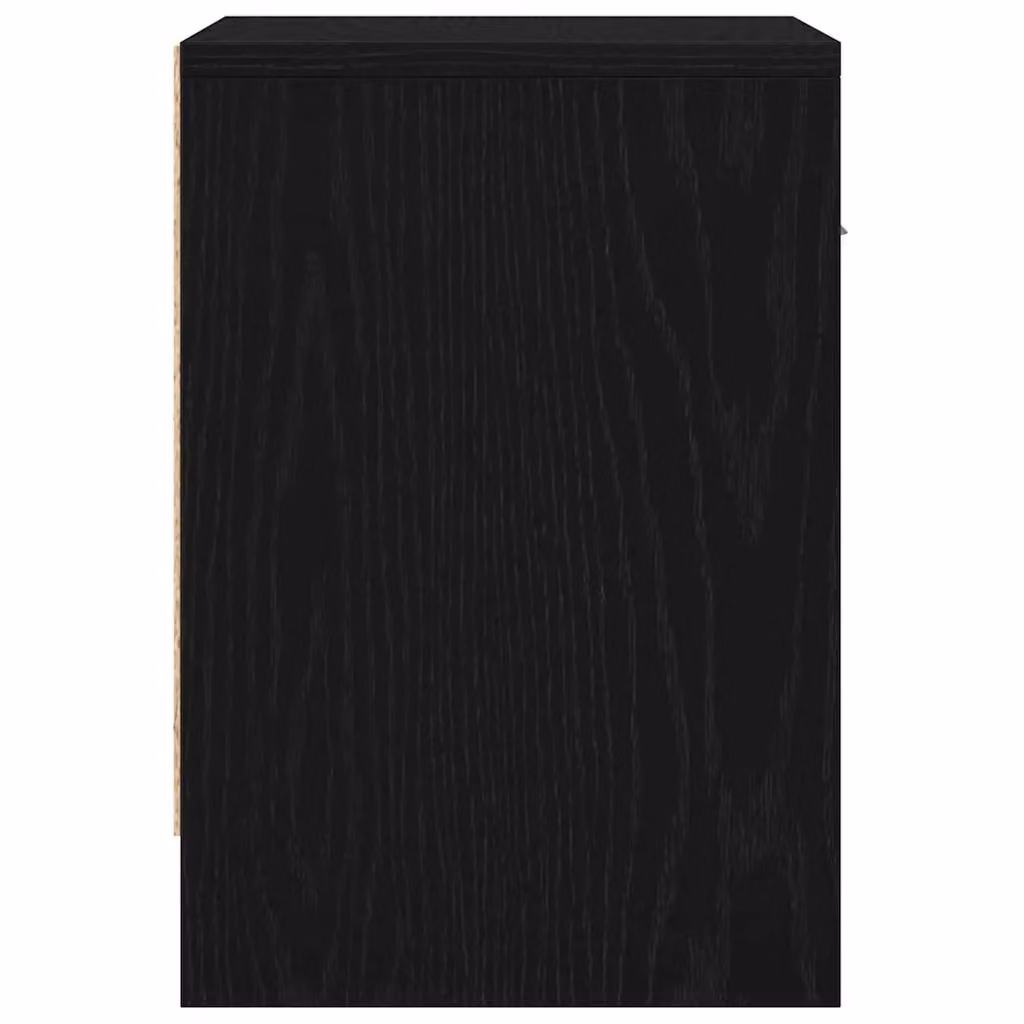 Berkfield Home Bedside Cabinet with Drawer in Black and Brown, W/D/H: 39 x 28 x 41 cm – 4