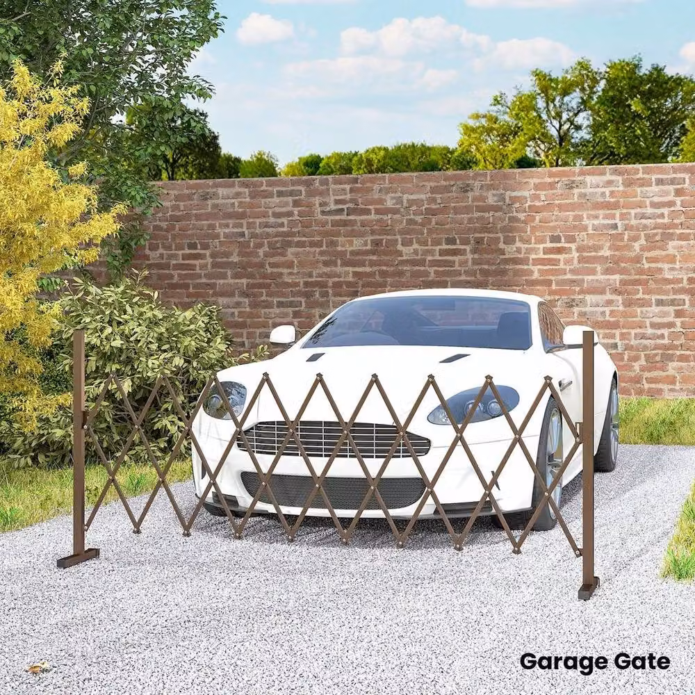 Kelvenix Brown Aluminium Alloy Movable Pet Safety Fence, Height: 1.2 m, Width: 32 mm – 3