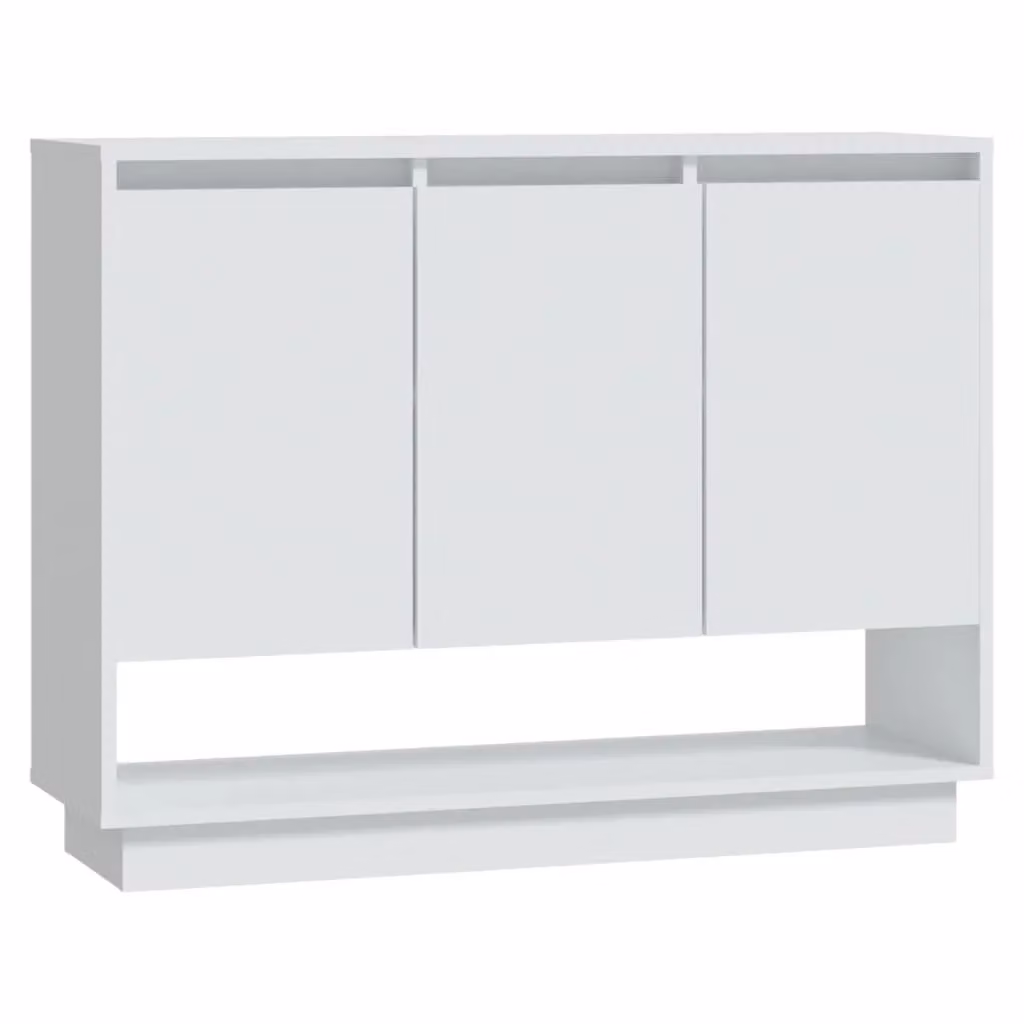 Berkfield Home Modern White Matt MDF Sideboard W/D/H: 97 x 31 x 75 cm – 2