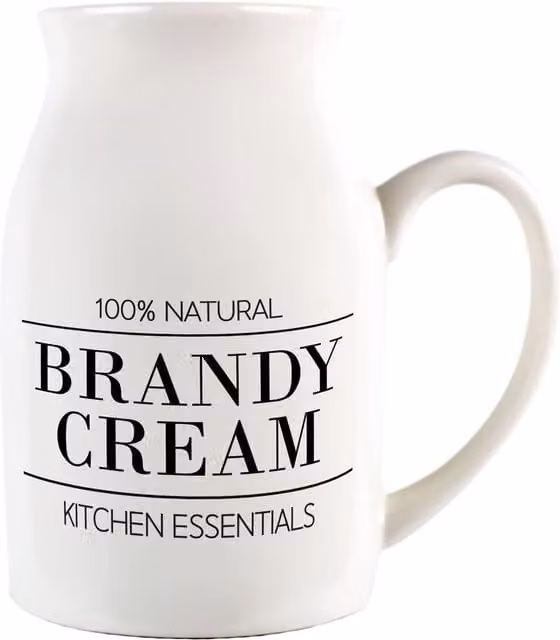 Purely Home Ceramic Serving Jug in White and Black