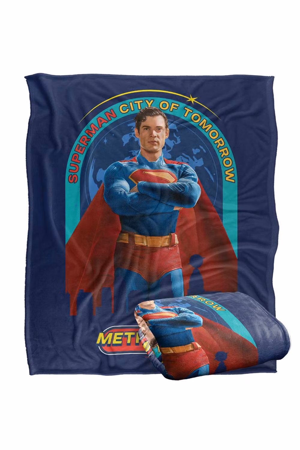 Warner Bros. Superman 2025 City Of Tomorrow Super Soft Fleece Throw Blanket, Multicolour, W/D/H: 91 x 147 cm – 7
