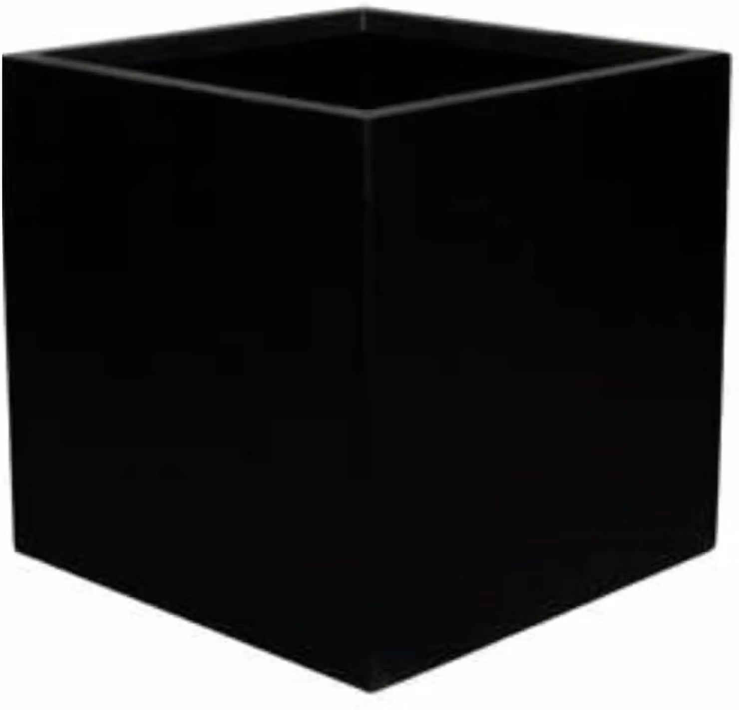 Primrose Fibreglass Cube Planter in Matte Black W/D/H: 60 x 60 x 60 cm – 5