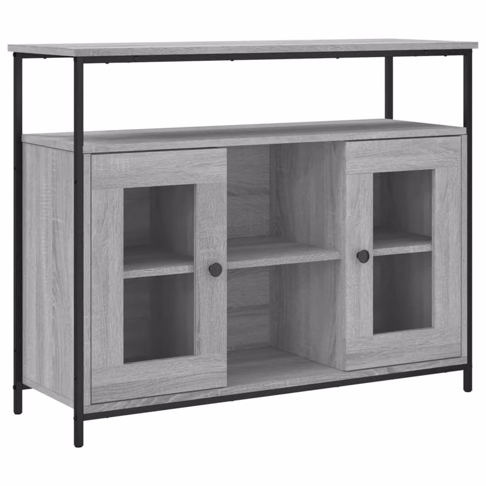 Berkfield Home Grey Sonoma Sideboard, W/D/H: 100 x 35 x 80 cm – 3