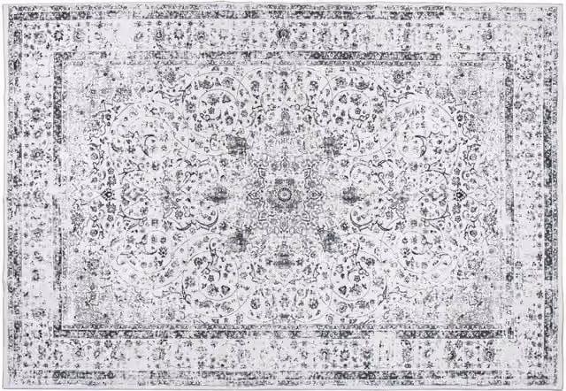 tectake Aliya Washable Vintage Rug in Grey, W: 160 cm, D: 230 cm