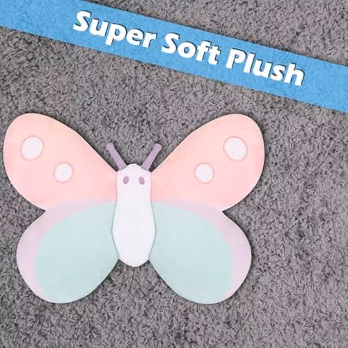 VFM e-Store Multicolour Plush Butterfly Wall Decoration – 3