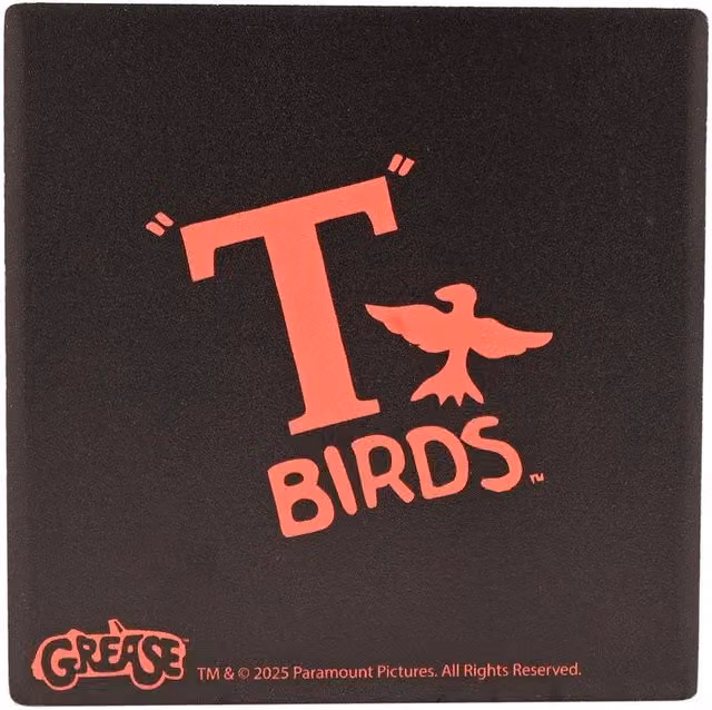 Widdop Bingham & Co Ltd Fandomania Grease T Birds Coaster, Black
