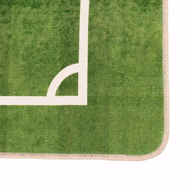 Berkfield Home Kids Football Field Rug, Green, Diameter: 160 cm