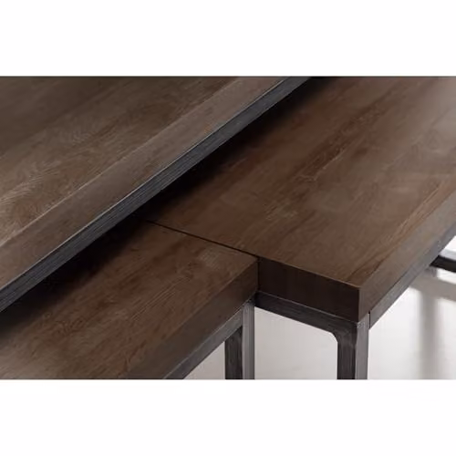 Julian Bowen Brooklyn Nesting Coffee Tables in Brown Oak – 4