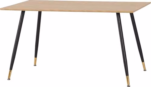 Seconique Hamilton 140cm Rectangular Dining Set with 4 Athens Chairs in Brown and Black – 5