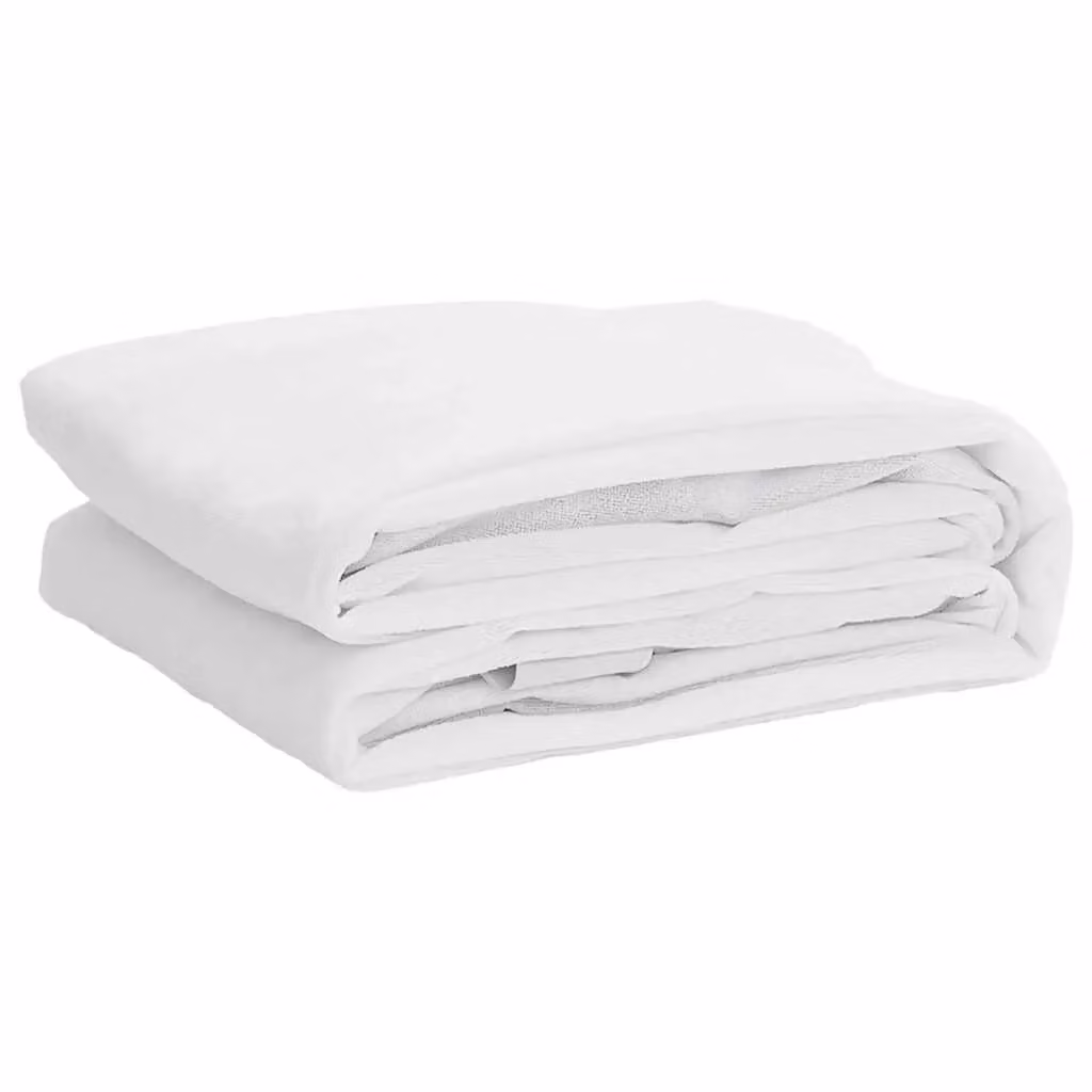 Berkfield Home Waterproof and Breathable Mattress Protector in White, W/D/H: 90 x 220 cm – 2