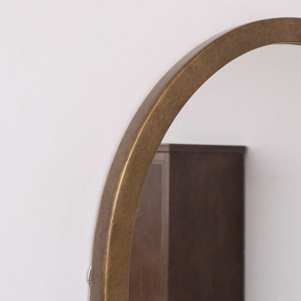 Melody Maison Bronze Framed Arched Rustic Wall Mirror, W: 60 cm, H: 80 cm – 2