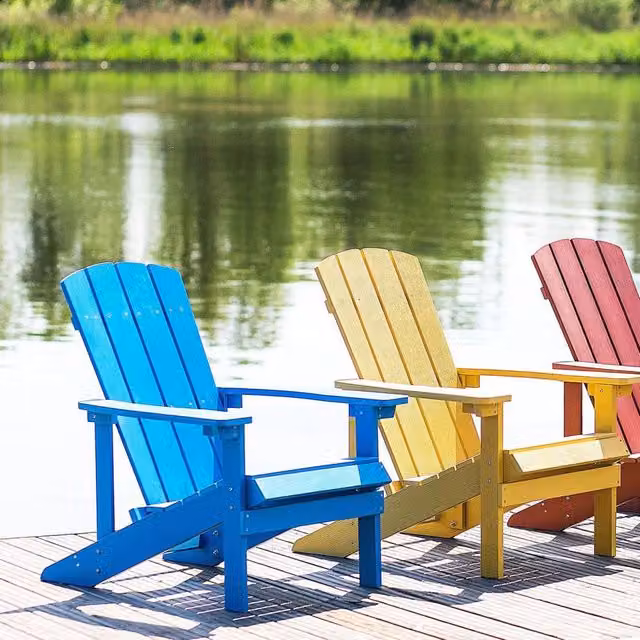 Wyld and Coco Blue Weatherproof Outdoor Lounger with Armrests – 1