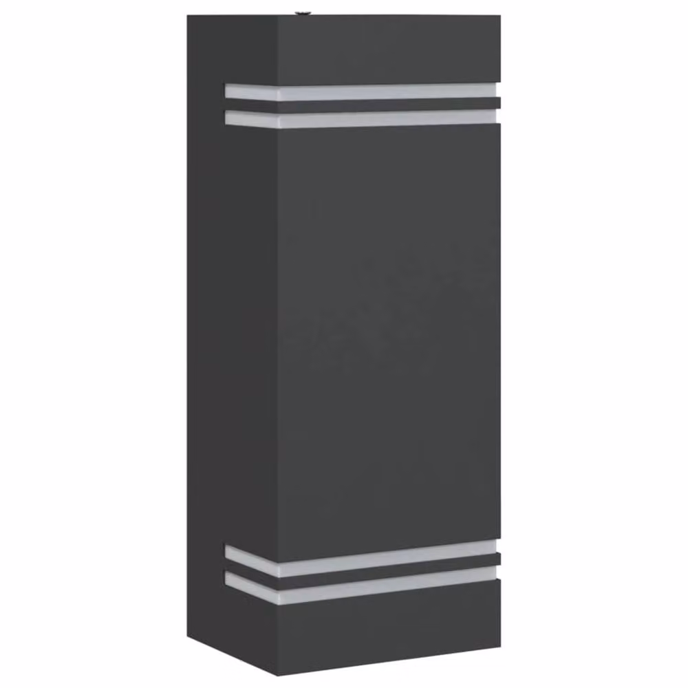 Berkfield Home Modern Black Stainless Steel Outdoor Wall Light – 2