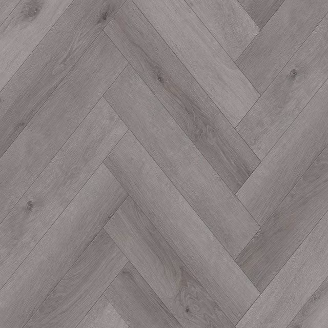 Vinyl Flooring UK Allora LH Silver Grey Herringbone Wood Effect SPC Click Luxury Vinyl Tile 8mm