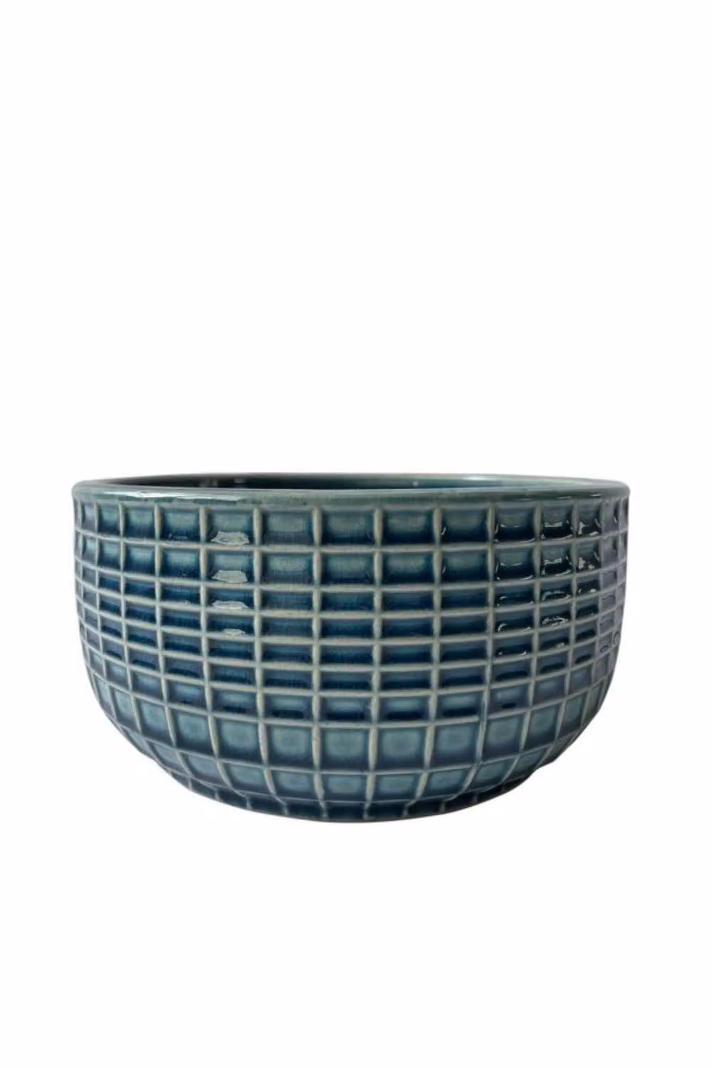 KDMD Hortus Braga Ceramic Planter Pot in Blue Grey, H 10 cm x Dia 20.5 cm – 2