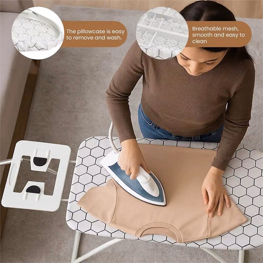 VOGREX White Ironing Board with 6 Adjustable Heights and Non-Slip Rubber Feet – 2