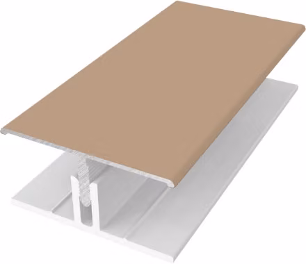 Naturale Barnwood Oak Two-Part Aluminium H Trim for Cladding, Multicolour, Pack of 2, Length: 3 m