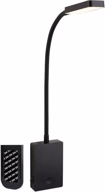 Briloner Sticklights Rechargeable LED Wall Light, Black, W/D/H: 50 x 6 x 3 cm