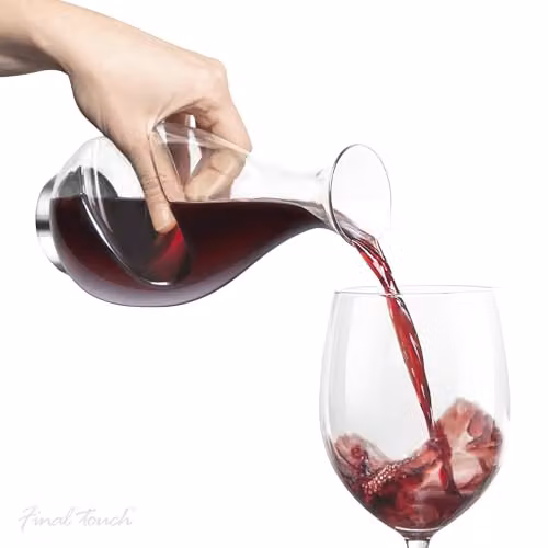 Final Touch Conundrum Wine Decanter, Transparent, 0.375 l – 6