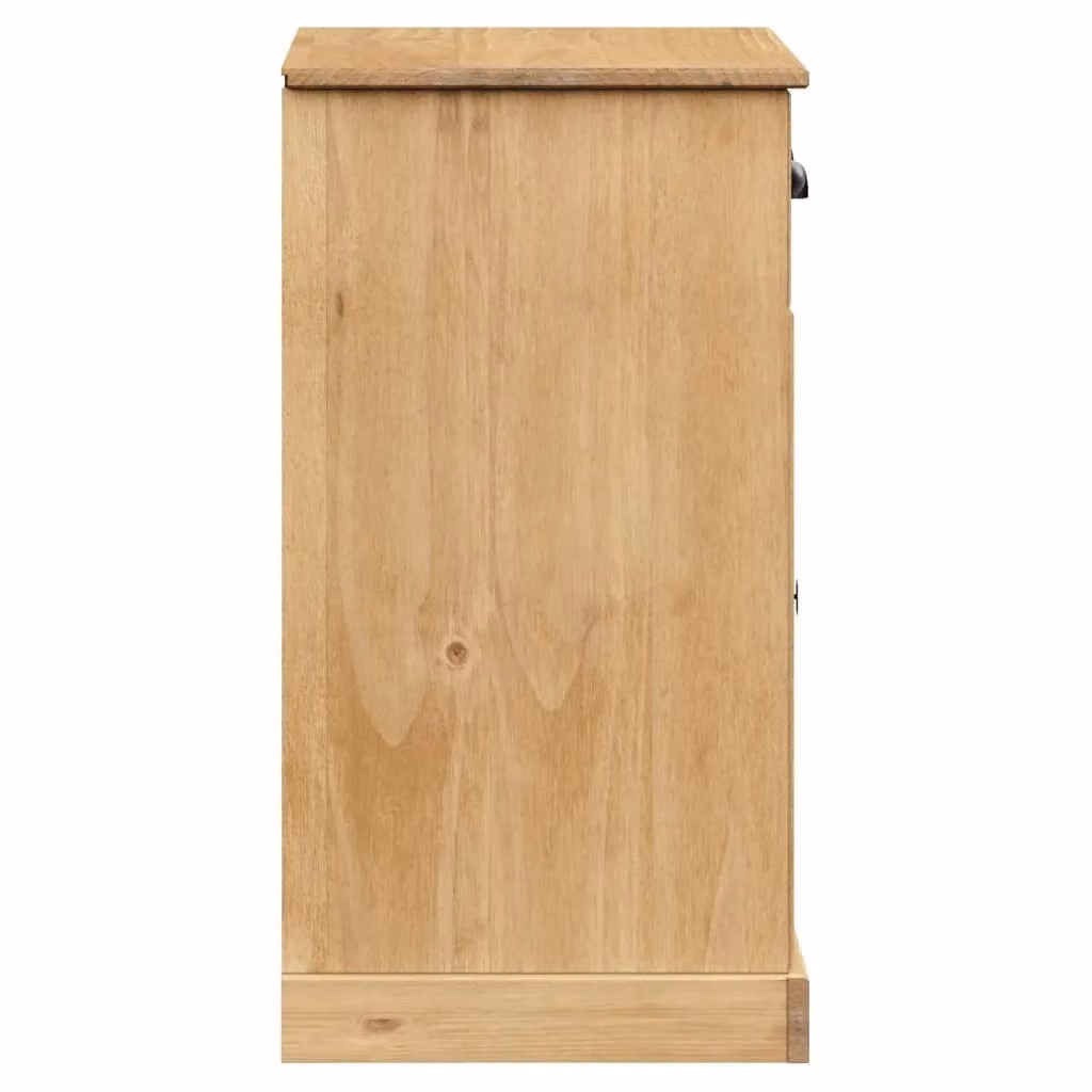 Berkfield Home VIGO Sideboard with Drawers in Brown Solid Pine Wood, W: 78 cm, D: 40 cm, H: 75 cm – 3