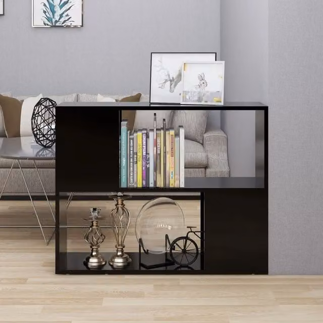 Berkfield Home Black Classic TV Cabinet in Engineered Wood W/D/H: 80 x 24 x 63 cm – 1