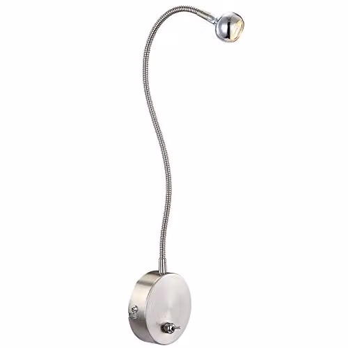 Globo Lighting Serpent Modern Chrome and Silver Downlight with Transparent Shade – 1