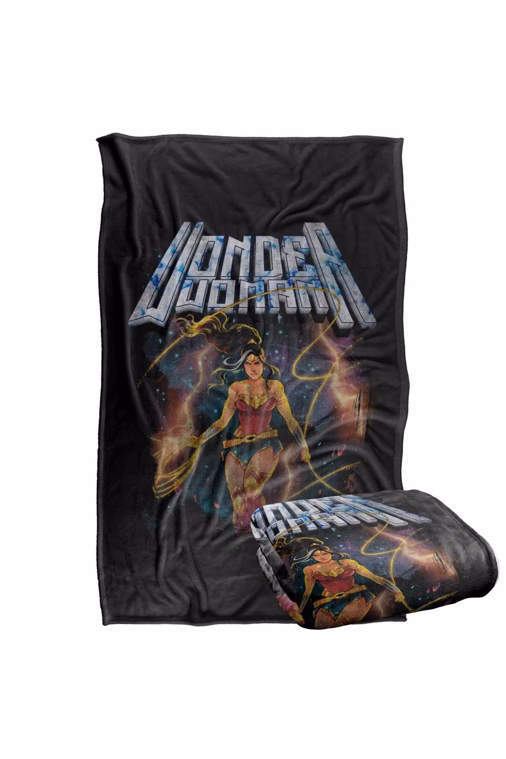 LOGOVISION Justice League Wonder Woman Galaxy Poster Super Soft Fleece Throw Blanket, Multicolour, W/D: 152 x 127 cm – 7