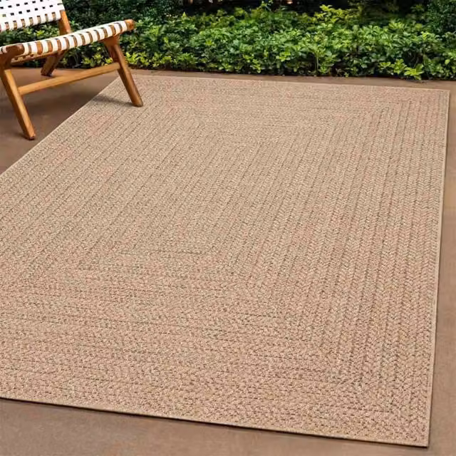 Berkfield Home ZIZUR Jute Look Indoor and Outdoor Rug, Brown and Beige, W: 80 cm, L: 250 cm – 1