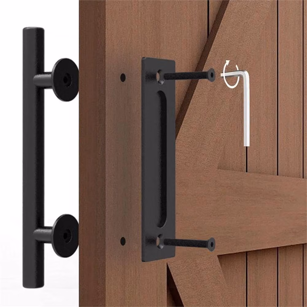Nordara Matte Black Door Handle and Gate Hardware Set – 4
