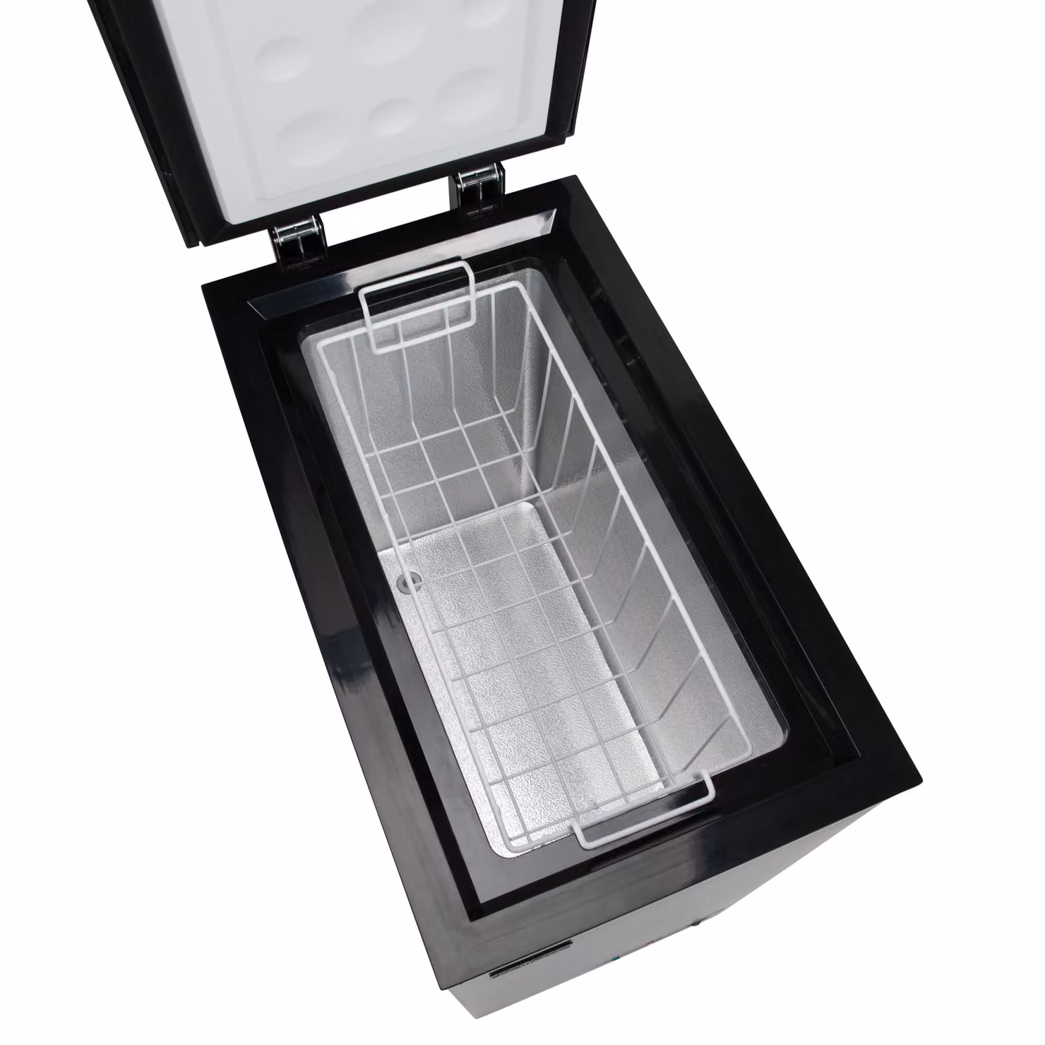 Willow WCF60B Women's Freestanding 51L Chest Freezer in Black with Removable Storage Basket – 3
