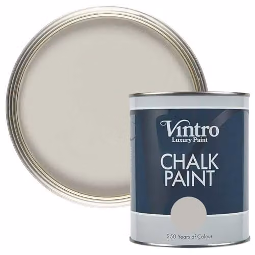 Vintro Dove Light Grey Chalk Paint with Ultra Matt Finish, 1 Litre – 1