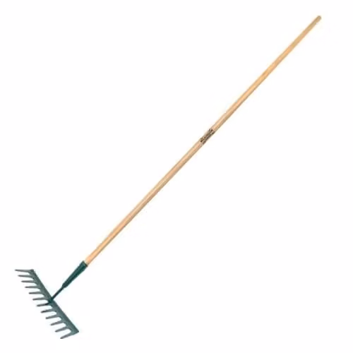 Wilkinson Sword Green Steel Garden Rake with Tines