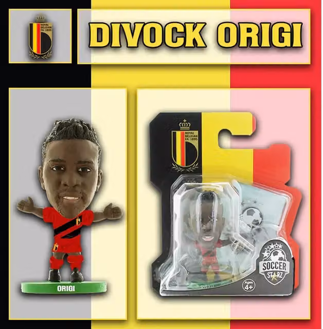 Creative Toys Company SoccerStarz Belgium Divock Origi New Kit Mini Figure, Red, Height: 5 cm