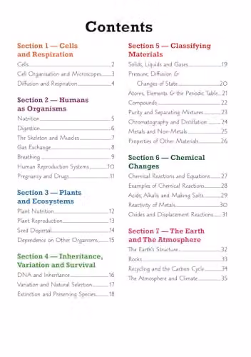 CGP KS3 Science Knowledge Organiser for Years 7, 8 and 9 – 2
