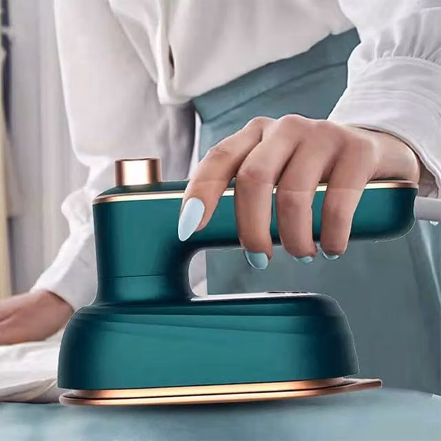 EONLION Portable Mini Micro Handheld Steam Iron and Steamer in Green